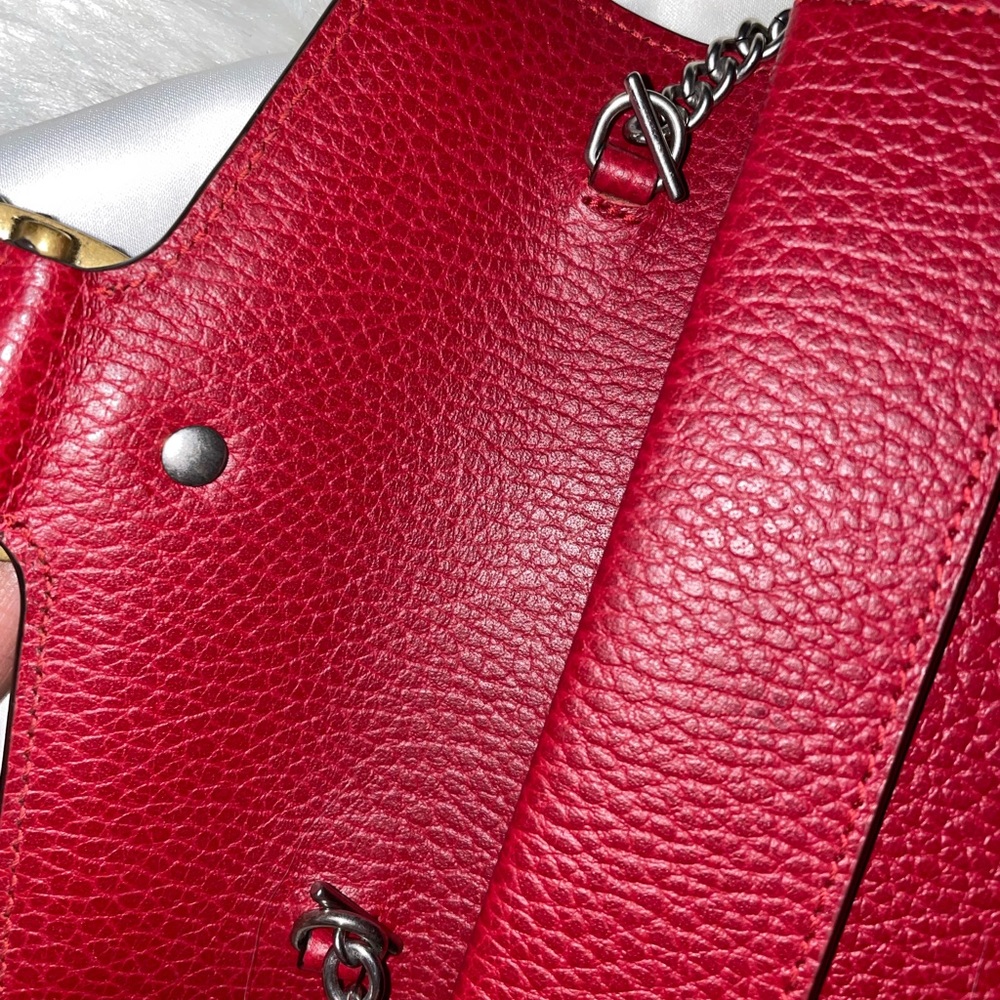 Gucci Red Mini Bag with Gold Accent - Picture 5 of 8
